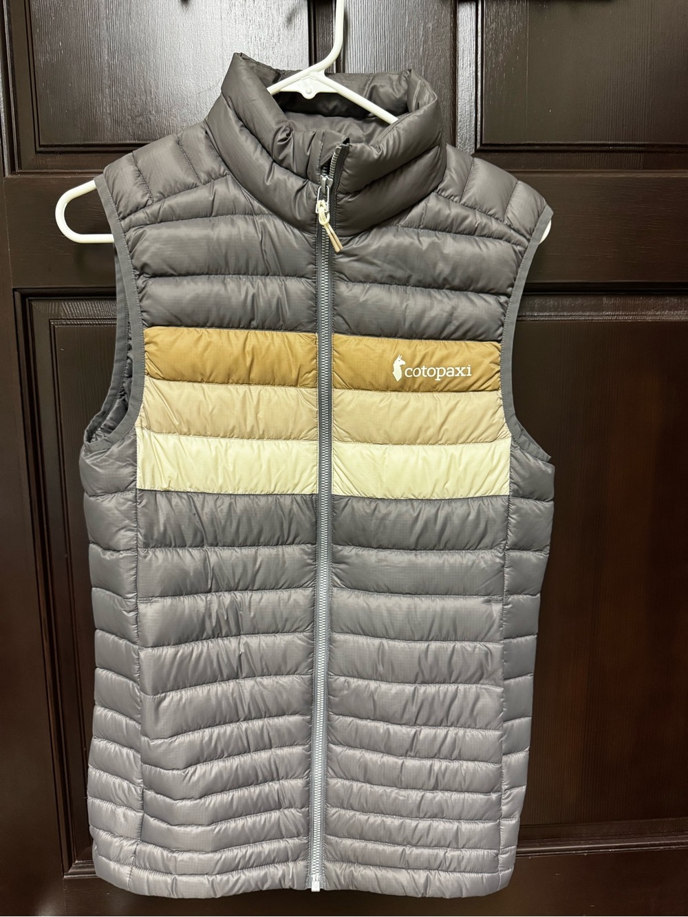 Cotopaxi Mens' XS Gray & Browns Puffer Vest